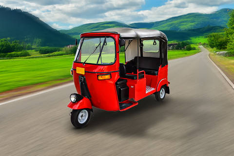 Vani Moto Zoomroo Deluxe Red Auto 3 Seater/Electric